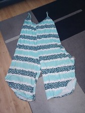 LADIES WOMEN'S AQUA SUMMER PLAYSUIT JUMPSUIT SIZE 18-26 - NEW UNWORN