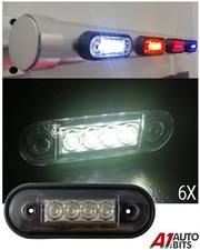 6X 24v Led White Curved Fit