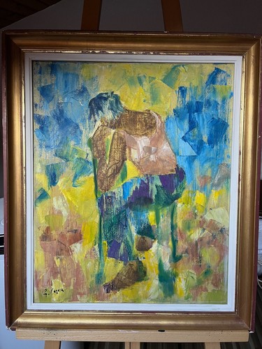 Oil painting canvas cornu - oil,