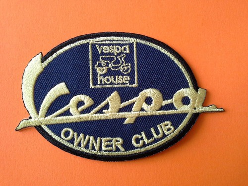 Vespa scooter patch sew iron - scooter,