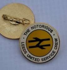 Leeds United The Notorious Service Crew Collectors Enamel Pin Badge New