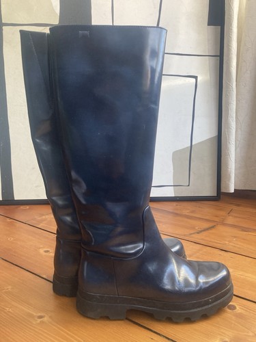 Camper patent leather - leather, knee