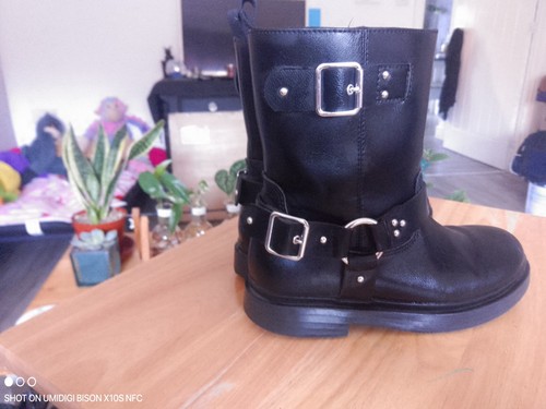 Kids size black biker - 2,