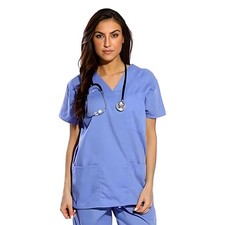 Medical Scrubs Women Nurses Top Dental Hospital Uniform Workwear Scrubs Shirts