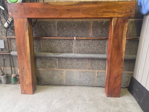 Solid wood fire surround