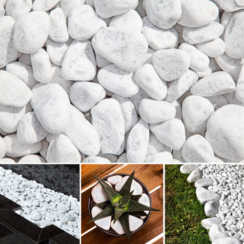 Decorative garden stones snow - decorative,