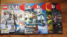 5 Lego Club Magazines 2014/2015 Star Wars , Marvel . Free UK Postage