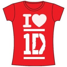 ONE DIRECTION  red ladies T
