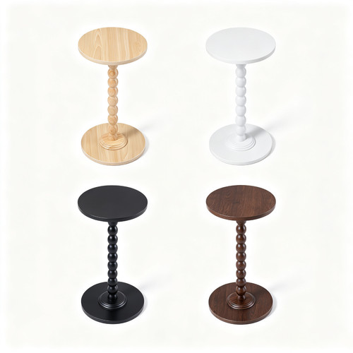 Small round side table vintage - table,