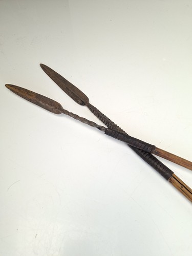 Pair antique decorative - of,