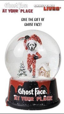 Fun world ghost face - ghost, snow