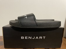 BENJART SLIDES IN BLACK/WHITE - UK9/EU43