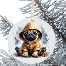 Pug Dog Hanging Bauble Gift