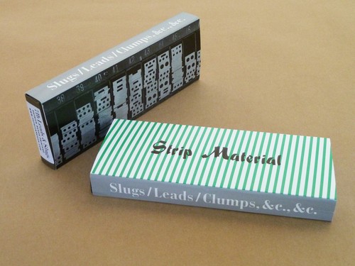 New letterpress type leads - leads, &