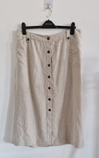 Laura Ashley Beige Linen Skirt
