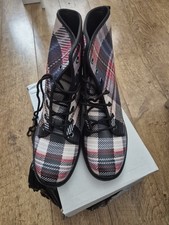 Classic Tartan Plaid Boots