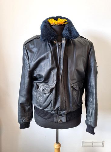 Vintage german black leather - vintage,