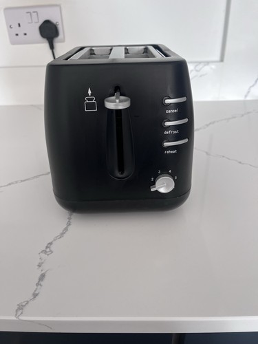 Matt black toaster slices - matt,