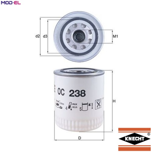 Oil filter 238 for - oil,