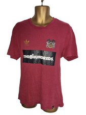 Adidas X Hundreds Mens XL Skateboarding T Shirt Burgundy 