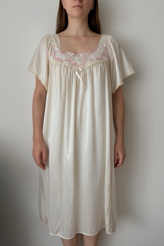 Vintage ivory sheer silky - ivory,