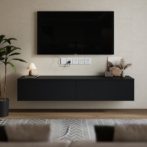 160cm floating media shelf - 160cm,