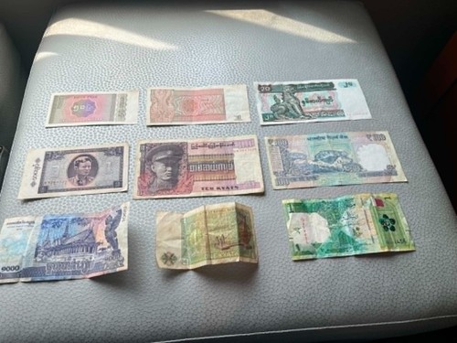 Old foreign banknotes - old,