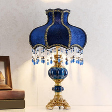 Meefad Blue Table Lamp, Rustic