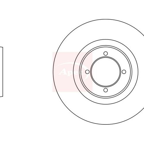 Apec brake disc dsk714 - apec,