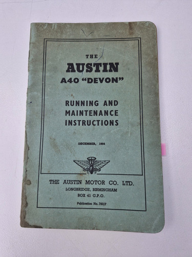 Austin a40 devon owners - austin, 'devon'