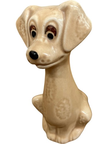 Vintage ceramic dog figurine - vintage,