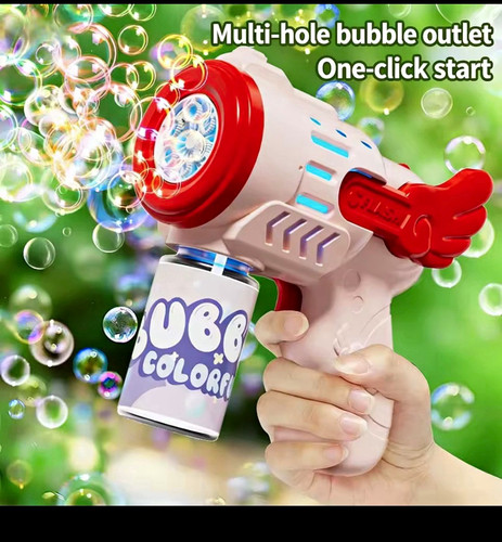 Light bubble gun toy - bubble,
