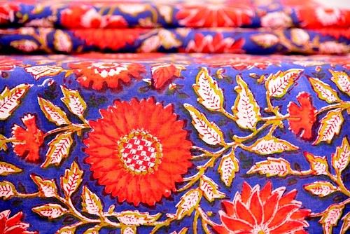 Indian hand block print - print, cotton