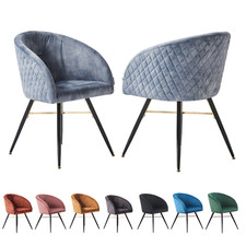 Single Velvet Dining Chair