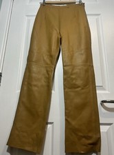 Precis Petite Women Genuine Leather 100%  trousers Size 10