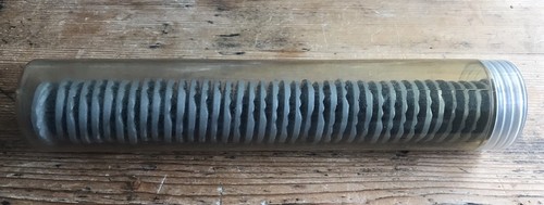Vintage large grey buttons - large,