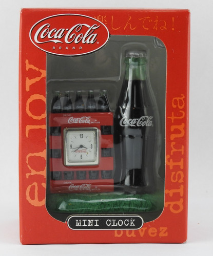 Vintage coca cola mini clock - cola,