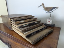 Victorian 6 Drawer Stained beech Specim Collectors Cabinet FREE POSTAGE 