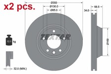X2 PCS FRONT BRAKE DISC ROTOS