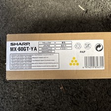 Brand new genuine Sharp MX-60GT-YA yellow cartridge for MX photocopier/MFD