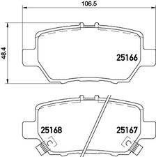 REAR BRAKE PAD SET DISC BRAKE