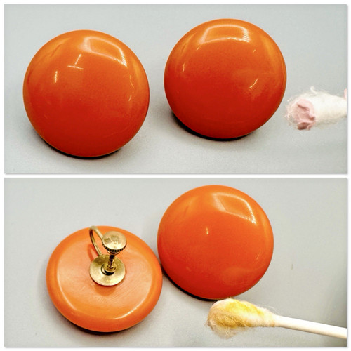 Vintage tested bakelite orange - tested,