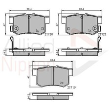 Brake Pads Set Rear ADB3445
