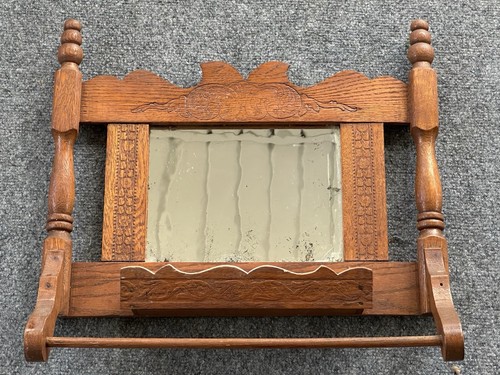 Antique vintage wooden oak - /,