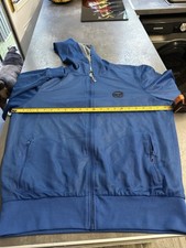 Rare Vintage Sergio Tacchini Burro collaboration hooded Jacket XL Retro Blue