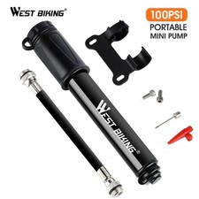 Mini Bicycle Pump Portable Bike Tyre Inflator Hand Pump Schrader Presta Valve