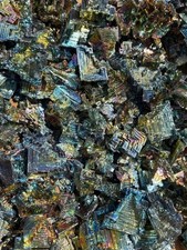 🌈 **Wholesale** AAA Rainbow Bismuth Crystal Clusters 100g–1kg 💎 Lab-Grown Gems