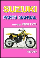 SUZUKI Parts Manual RM125 N