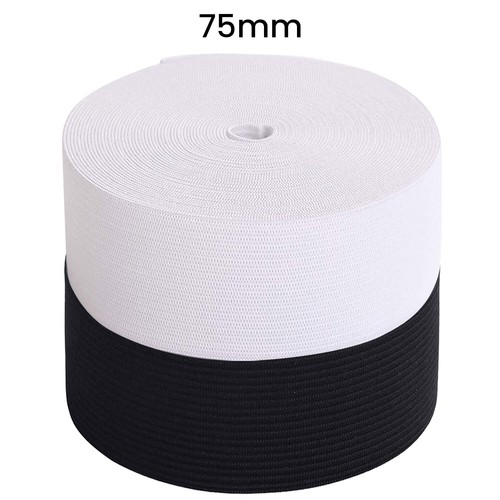 Round flat white elastic - round/flat,
