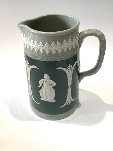 Dudson green glazed large jug - dudson,